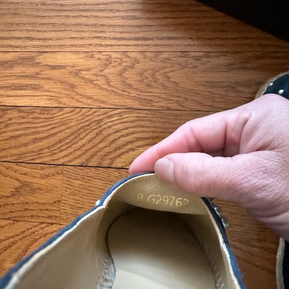 Chanel CC logo cal/pearl espadrilles size 5.5 - Picture 7 of 8